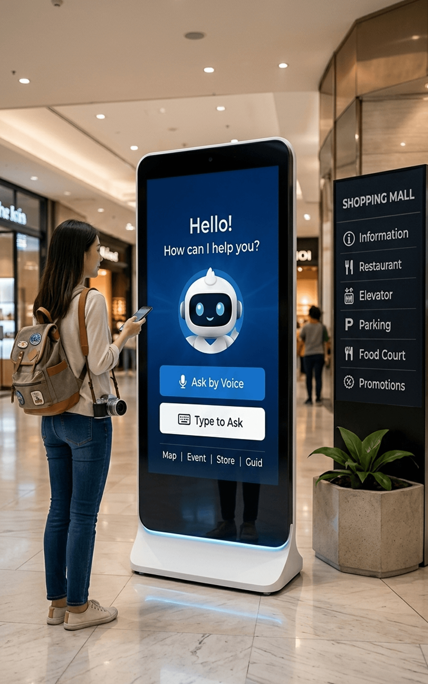 AI Assistant Kiosk chatbot
