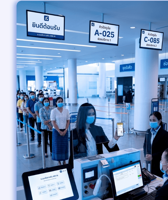 Queue management in a service center