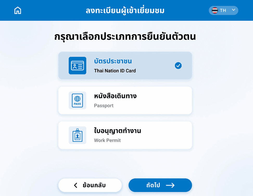 ประเภทการยืนยันตัวตน